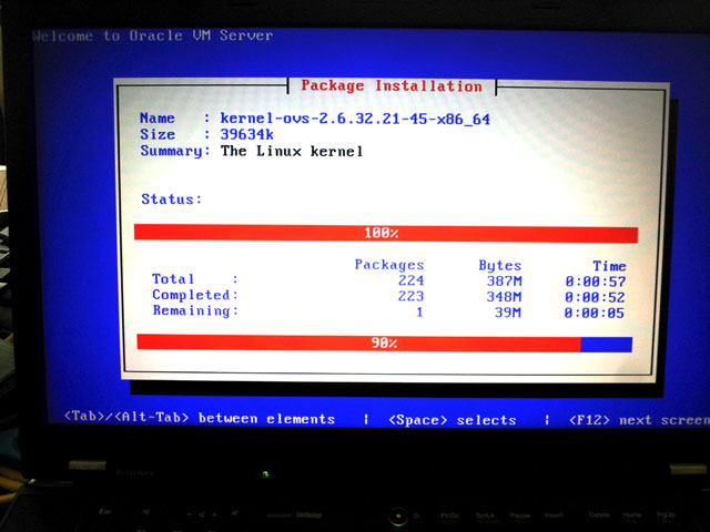 Oracle VM Server 3 Installation